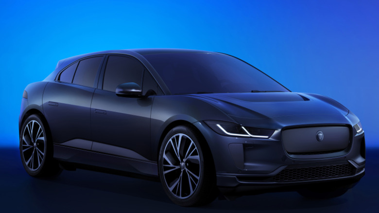 Front-quarter shot of a Jaguar I-Pace