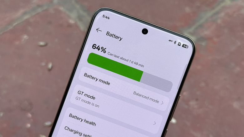 Battery settings on Realme 14 Pro+.