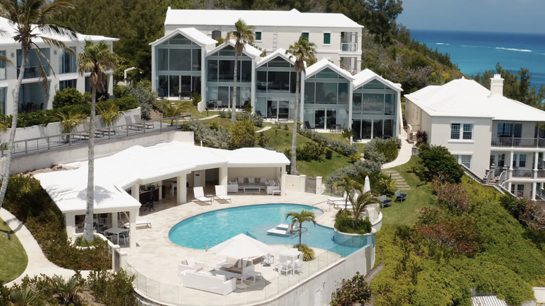 Azura, a boutique hotel in Bermuda, with its white rooftops
