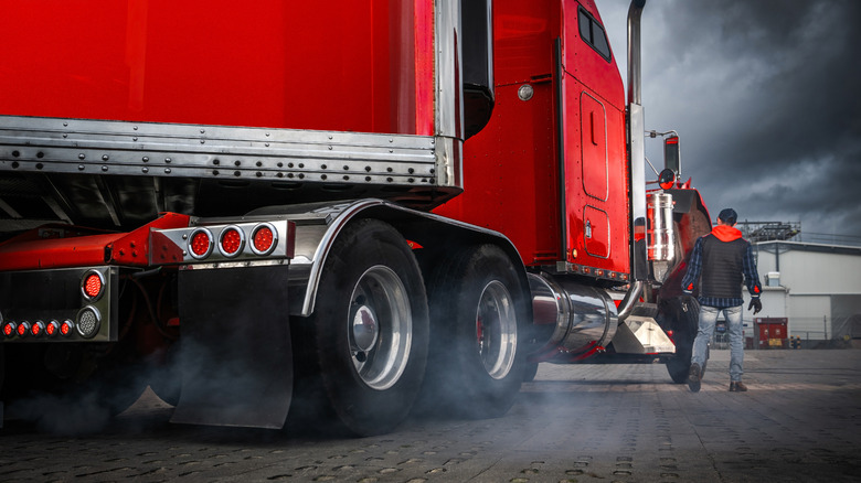 Diesel with exhaust fumes