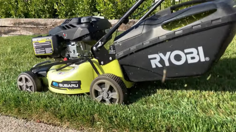 Ryobi mower powered by Subaru engine