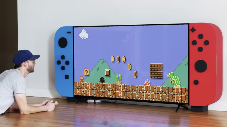 Nintendo Switch-inspired TV cabinet