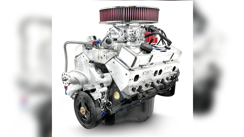 Chevrolet 350 Small block crate engine by BluePrint with red accents