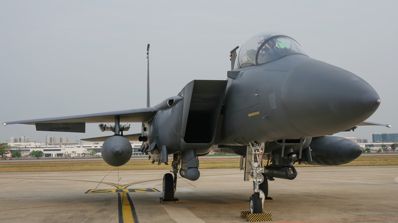 F-15 Eagle parked on the tarmac