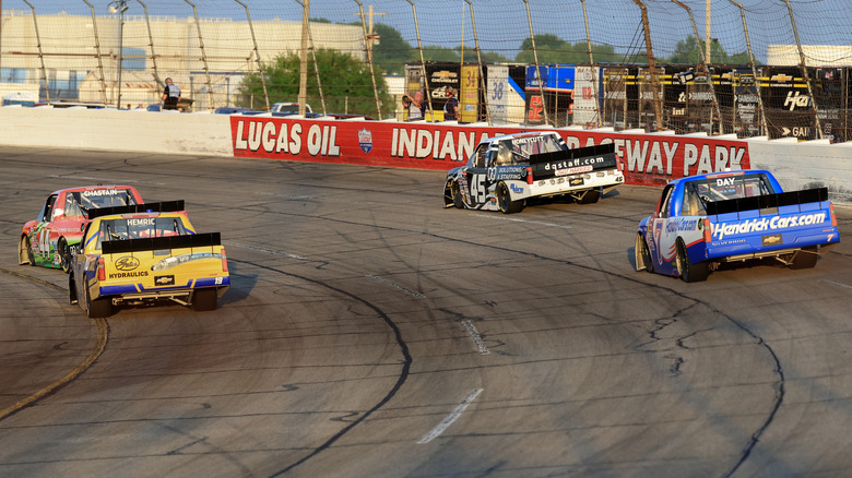 A NASCAR Craftsman Truck Series race at Lucas Oil Indianapolis Raceway Park
