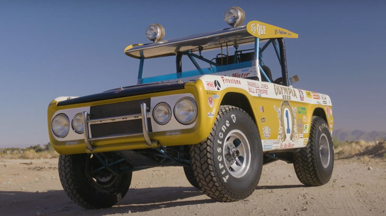 Front-quarter view of 'Big Oly' Ford Bronco