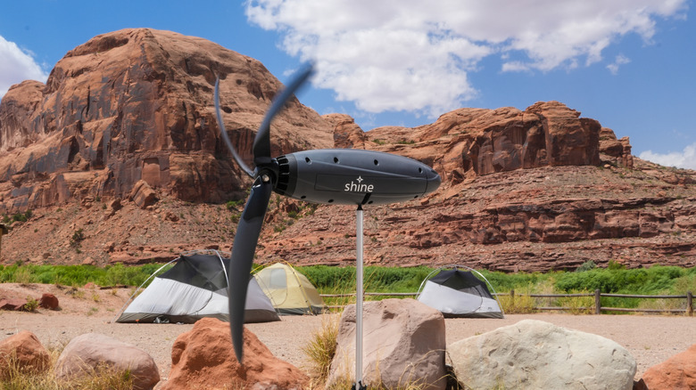 Shine 2.0 in a campsite