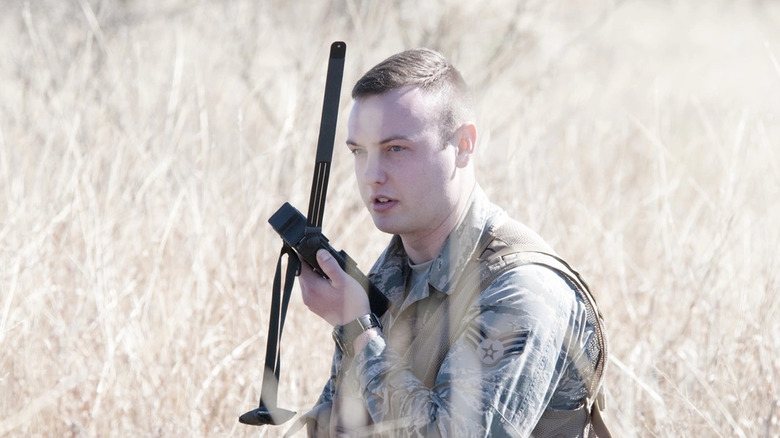 U.S. Air Force personnel using CSEL device in training