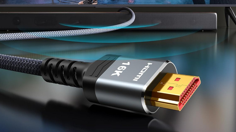 A shot of the Ultra96 HDMI cables
