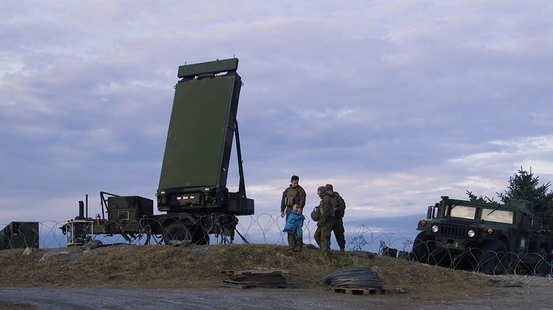 An AN/TPS-80 Ground/Air Task Oriented Radar deployed during a training exercise.