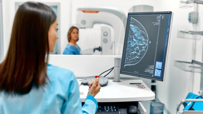 Doctor analysing X-ray result