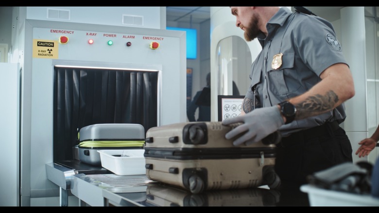 X-ray technology being used by airport security