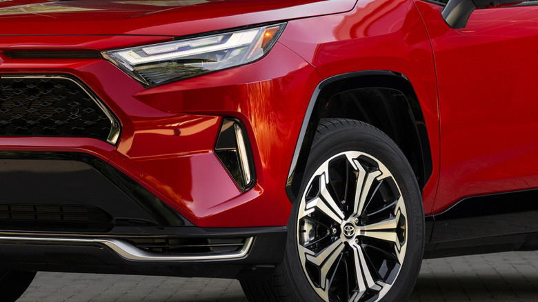 Closeup of the 2025 Toyota RAV4 Plug-In Hybrid