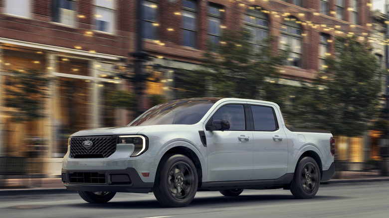 Front-quarter shot of a Ford Maverick
