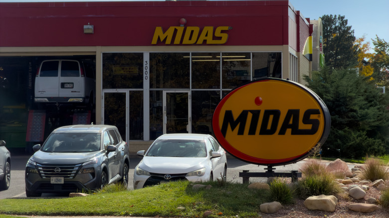 Midas repair shop storefront