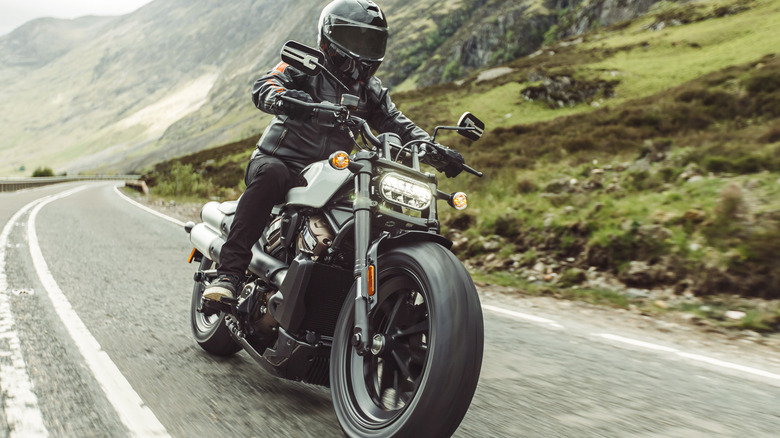 A Harley-Davidson Sportster S with a Revolution Max 1250T liquid-cooled engine