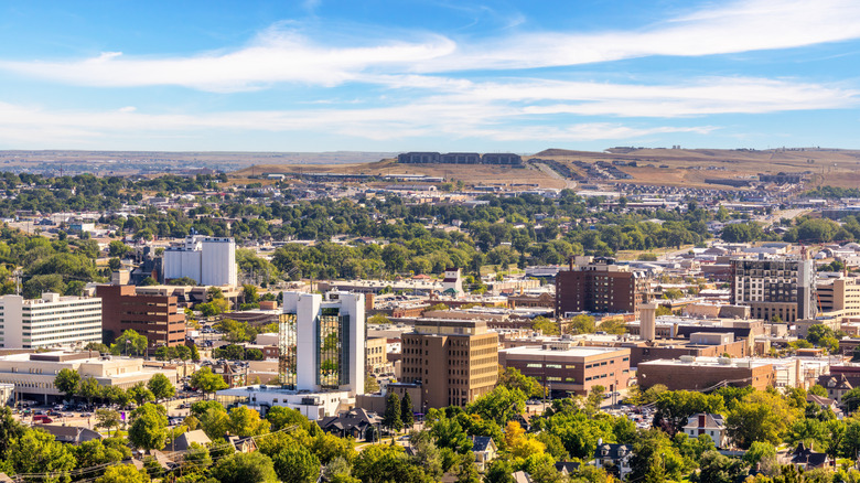 View of Rapid City, South Dakota