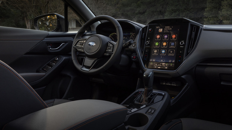 Interior of the 2026 Subaru Crosstrek Hybrid