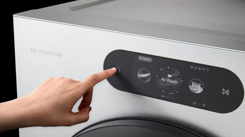 LG Signature front-load washer with AI Wash 2.0
