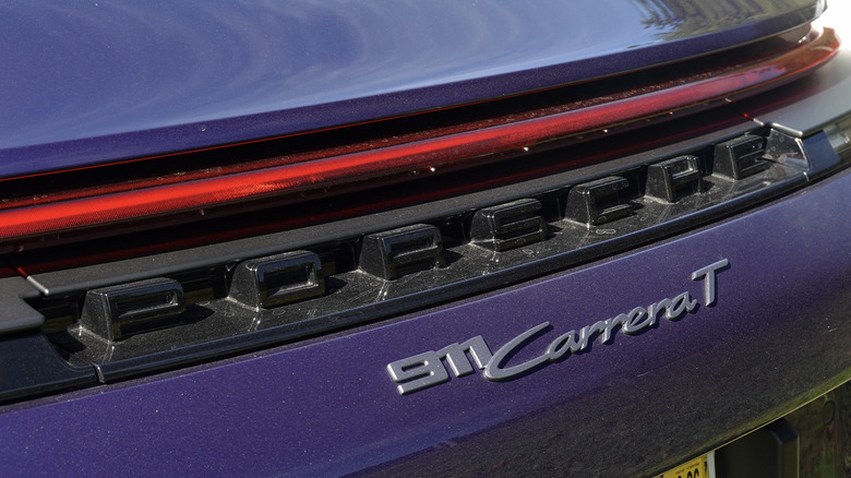 2025 Porsche 911 Carrera T Coupe rear badging detail