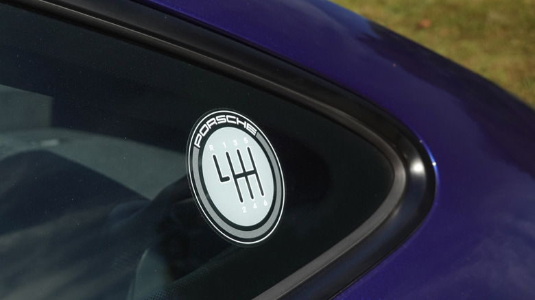 2025 Porsche 911 Carrera T Coupe manual transmission sticker