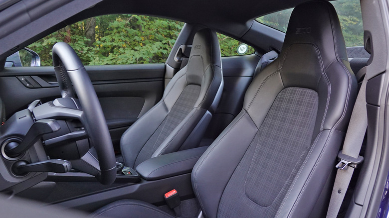 2025 Porsche 911 Carrera T Coupe front seats detail
