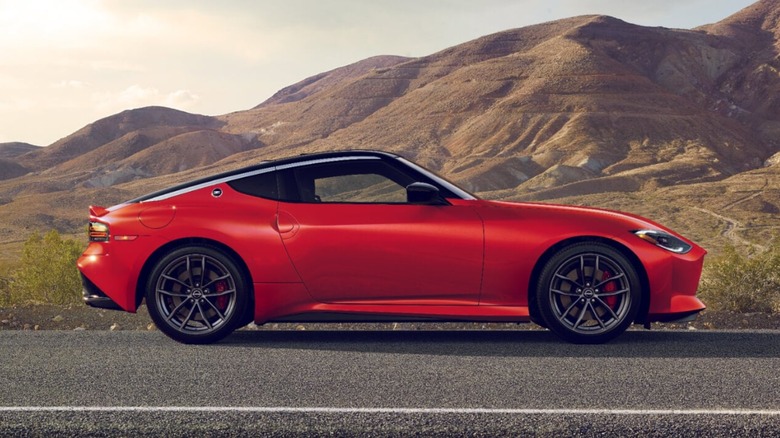 The 2025 Nissan Z Sport tested on a track.