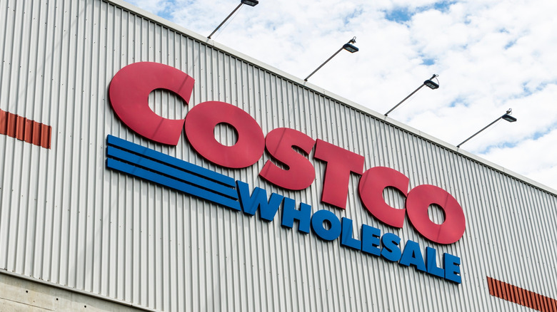 The front sign on a Costco store.