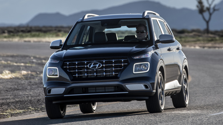 2025 Hyundai Venue on the road