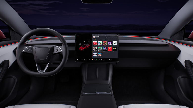 Interior of Tesla Model 3 Highland