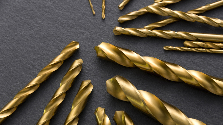 Different sized drill bits