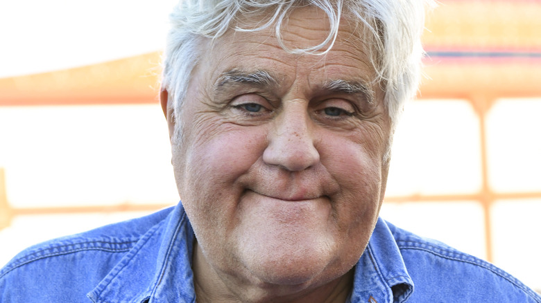 Jay Leno half-smiling