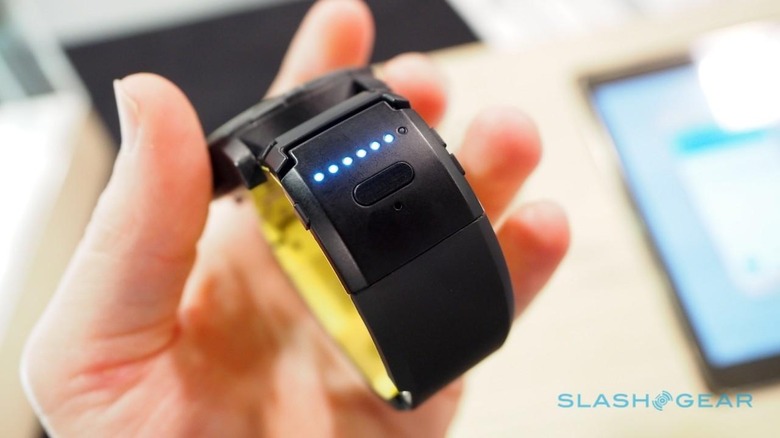This is TipTalk, the smart watch strap 