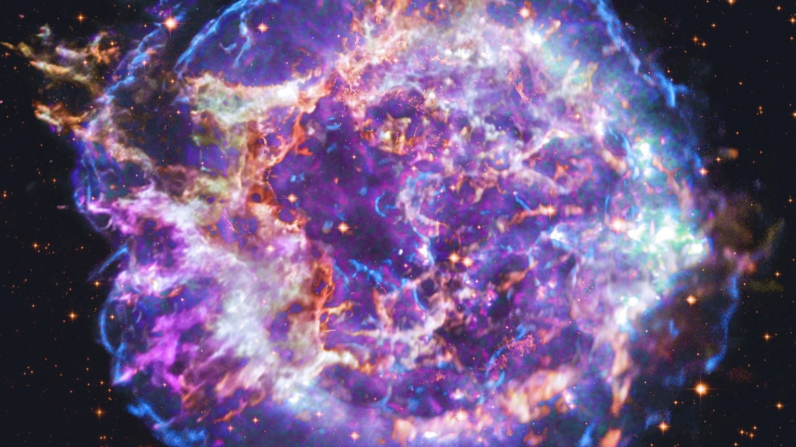 Isto é o que acontece quando uma estrela se transforma em supernova
