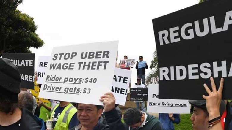 Uber driver strike