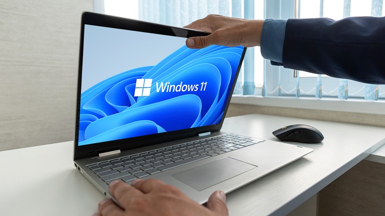 Windows 11 on a laptop