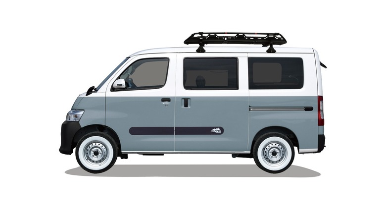 Toyota TownAce Camper Altopiano on white background