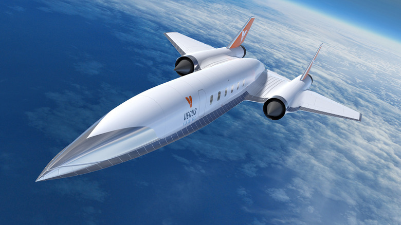 Render of the Venus Stargazer M4 during hypersonic space travel.