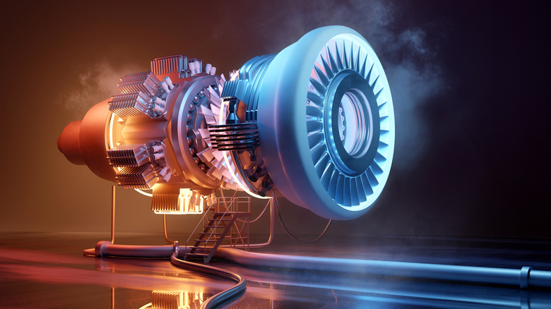 Futuristic jet engine technology