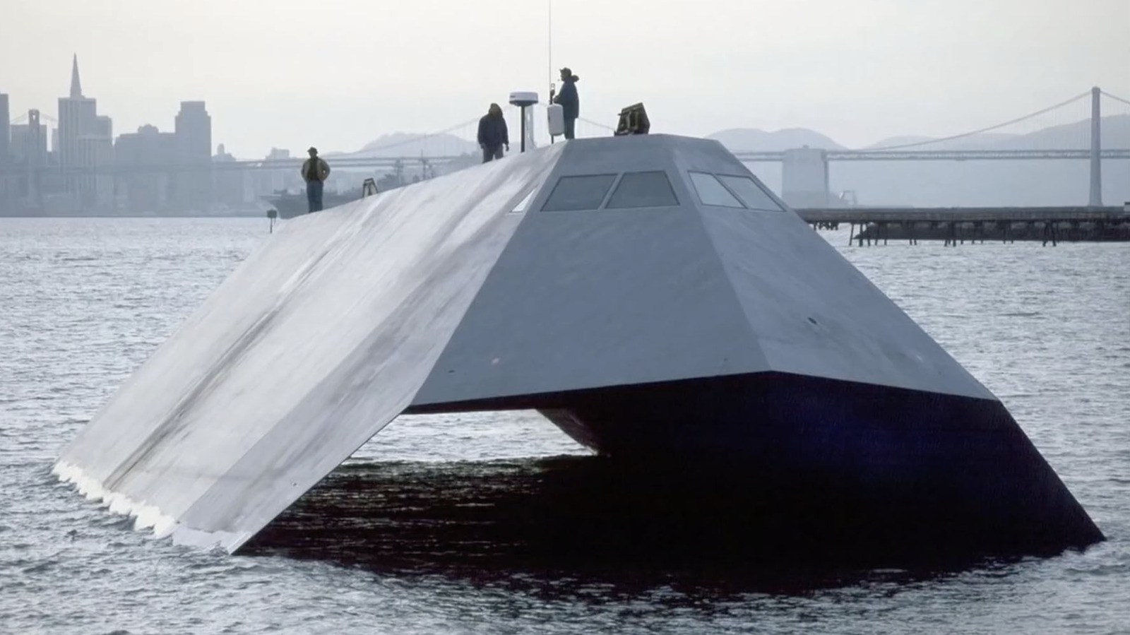 This Jet-Inspired Experimental Stealth Ship Was Built In Secret 40 Years Ago