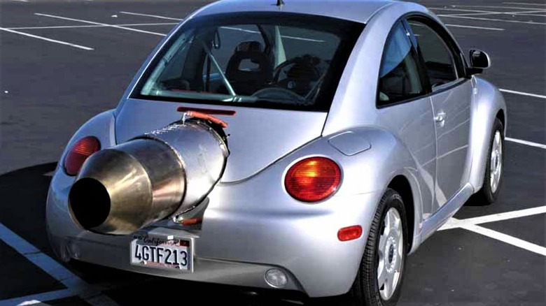 Ron Patrick's Flame jet powered Volkswagen Beetle