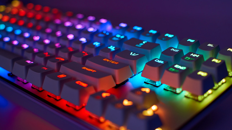 RGB keyboard keys