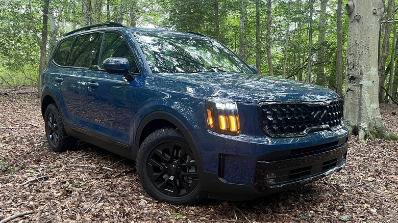 2025 Kia Telluride in a forest