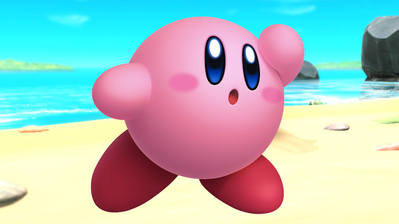 Kirby on beach