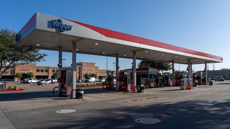 A Kroger Fuel Center gas station in Pearland, TX