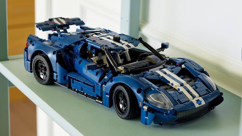 LEGO Ford GT model on shelf
