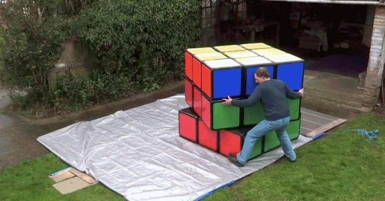 This may be the world's largest Rubik's Cube