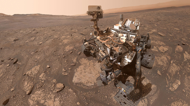 Curiosity rover on Mars