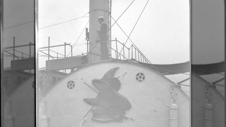 View of the USS Wolverine in Lake Michigan, Chicago