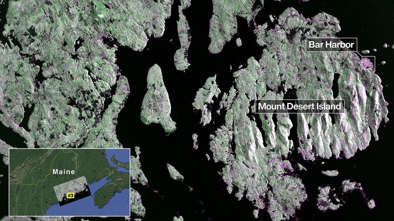 Coastal Maine captured by NISAR satellite